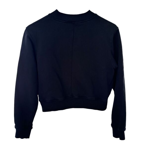 Fiorucci Logo Women’s Cropped Black Sweatshirt Sz S - Picture 4 of 10